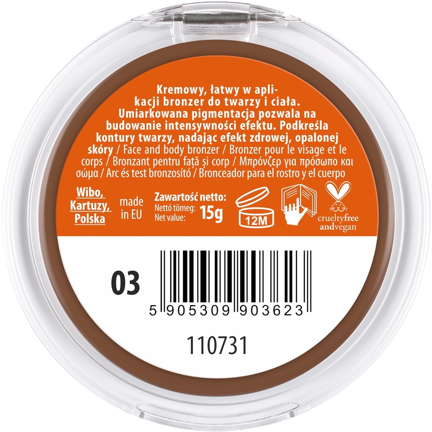Lovely Creamy Pudding Bronzer N3 – Cremiger Bräuner Mit Natürlichem Finish, Der Ihrem Gesicht Wärme Und Glanz Verleiht.