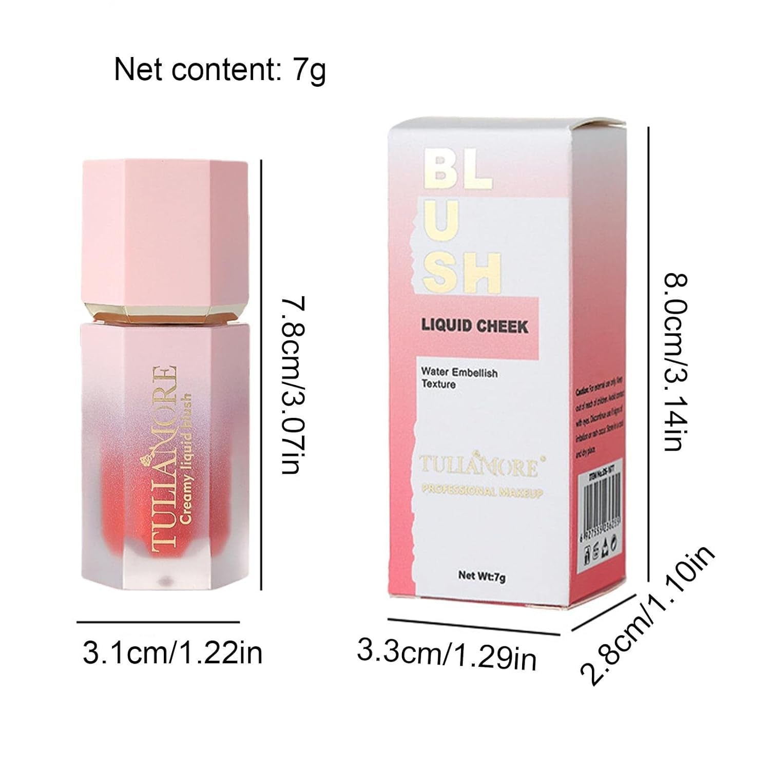 Creme-Rouge - Creme-Rouge-Make-Up Für Einen Superfeuchten, Flüssigen Rouge-Look - Creme-Gesichtsrouge, Natürliche, Wischfeste, Langanhaltende Rougecreme Für Lippen, Augen Und Wangen Ceolup