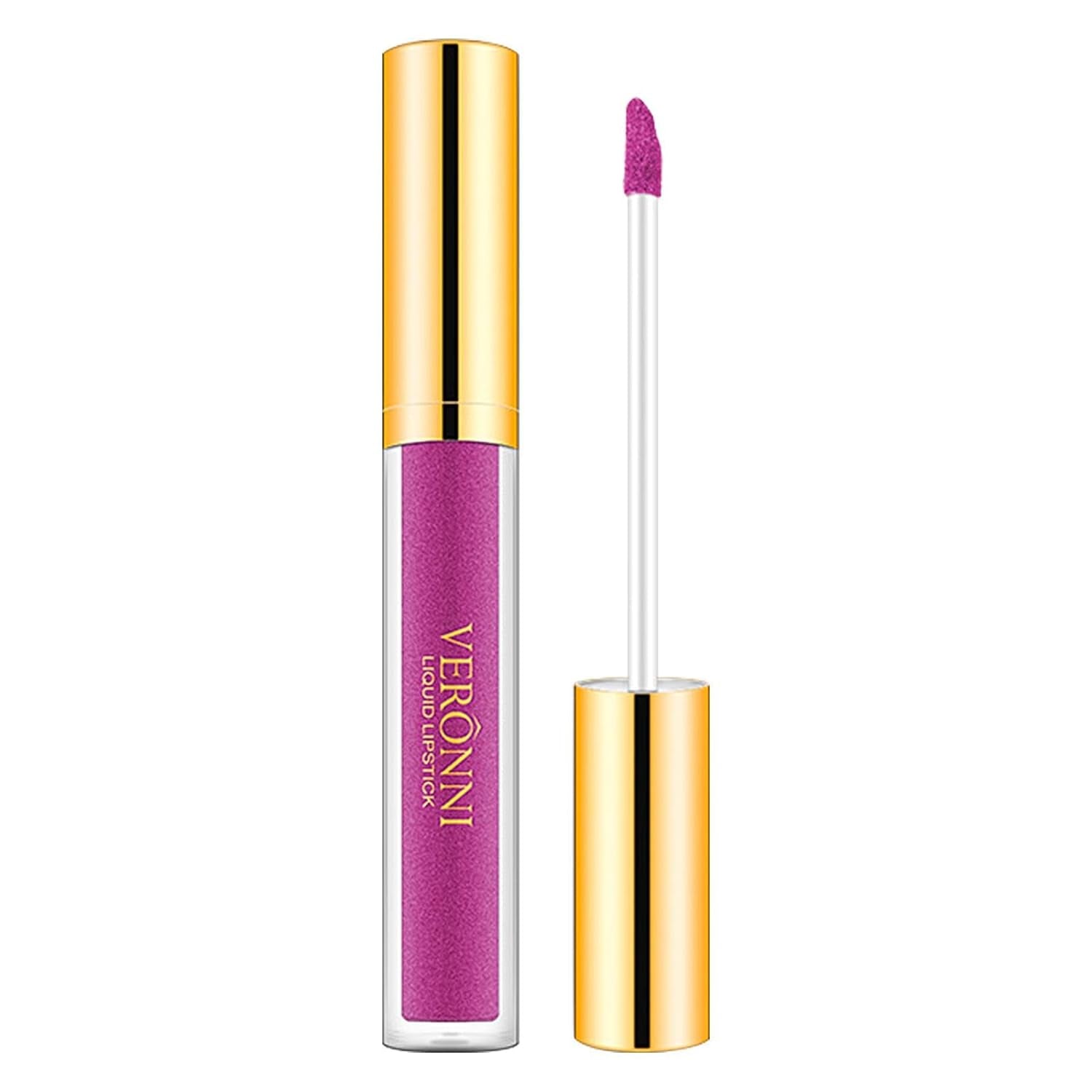 Glitzer-Lipgloss,Wischfestes Perlglanz-Lippenstift-Make-Up - Feuchtigkeitsspendender Lippenfleck, Wasserfester, Antihaftbeschichteter Cup-Lipgloss, Lang Anhaltende, Wirkungsstarke Farbe Teksome