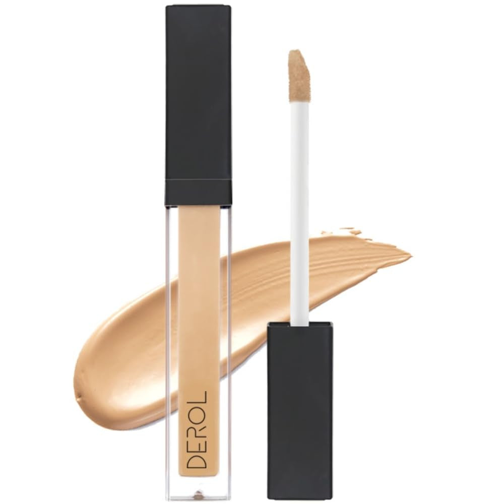 Liquid Concealer Make-Up - Natürliche Deckkraft & Hochpigmentierte Leichte Gesicht Concealer (02, 6.5Ml)