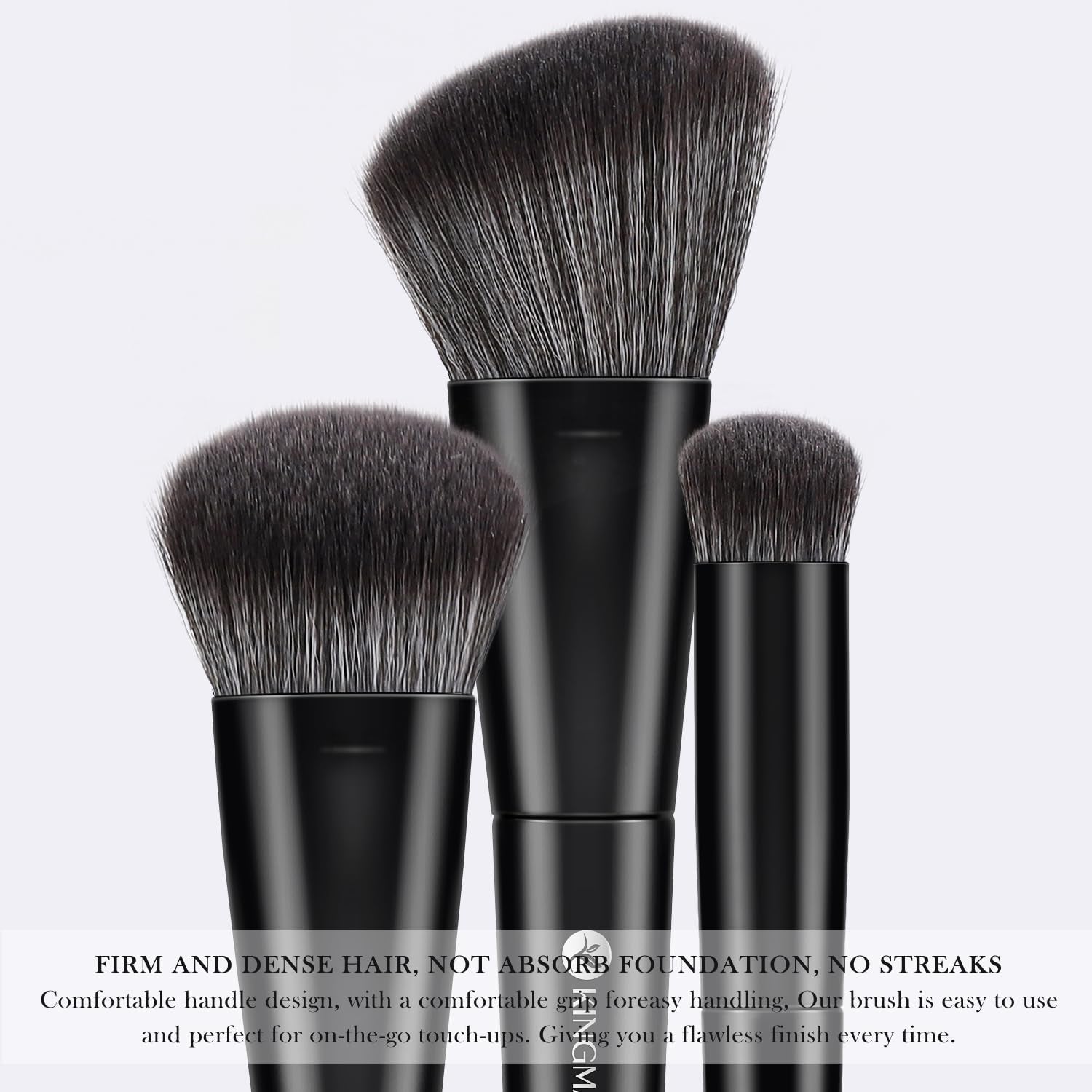 KINGMAS Kabuki Make-Up-Pinsel - Abgewinkelter Foundation Und Konturen-Concealer-Pinsel Für Augen, Rouge, Bronzer - Reise, Buffing, Tupfen, Flüssiges