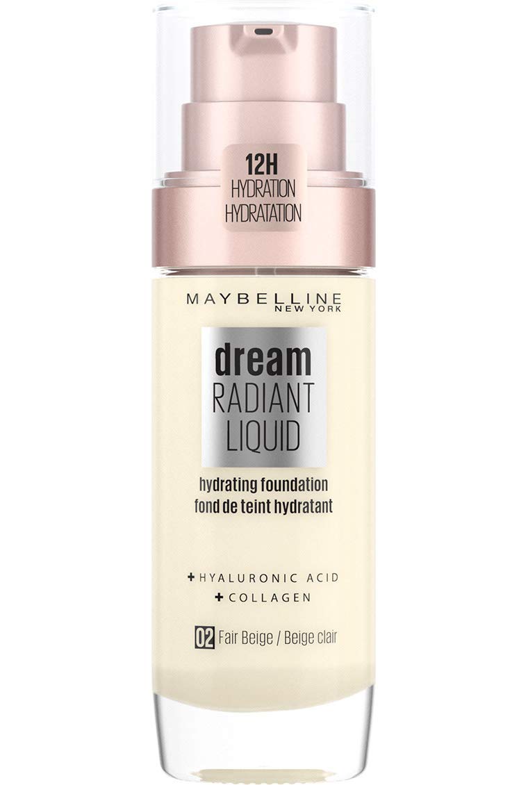 Maybelline New York Make Up, Dream Radiant Liquid Make-Up, Flüssige Foundation, Nr. 30 Sand, 30 Ml (Packung Mit 2)