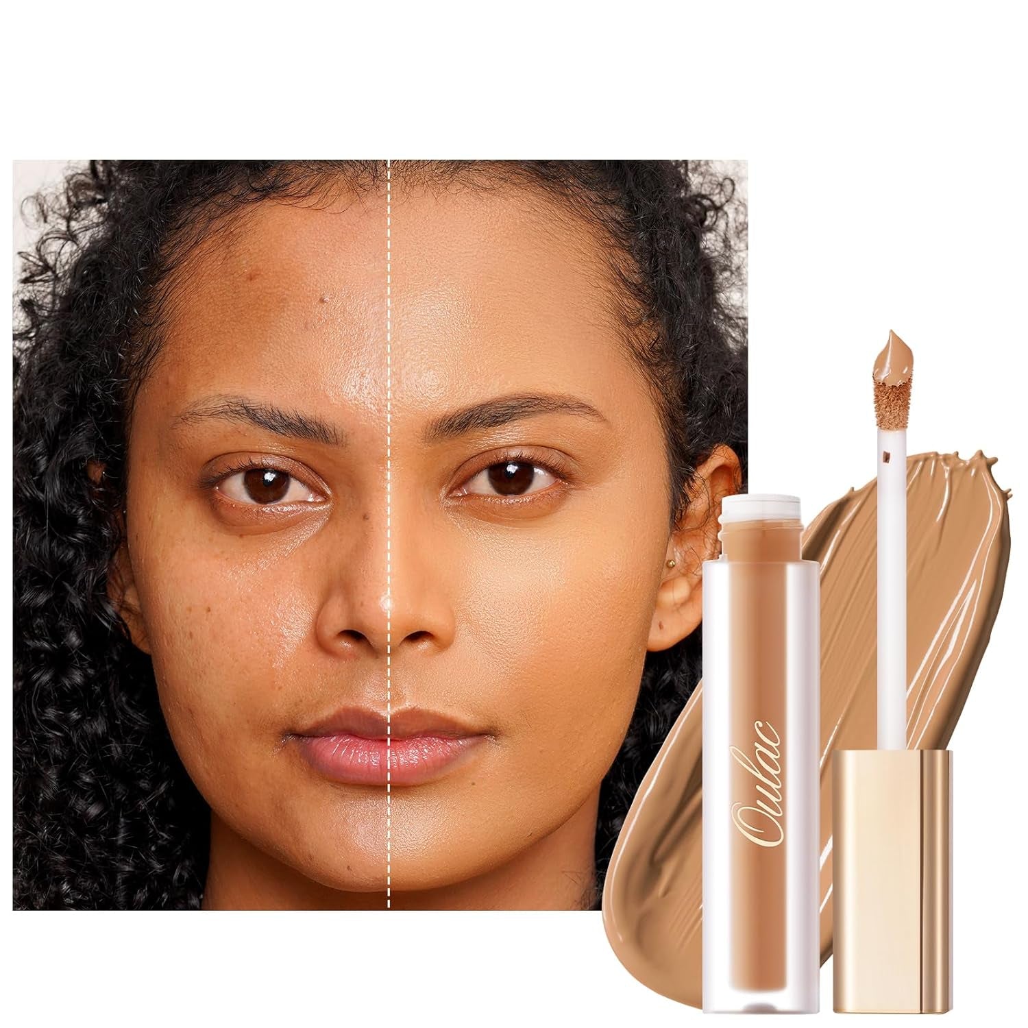 Oulac Concealer Für Gesicht Und Augenringe, Langanhaltender Abdeckstift Kosmetik, Concealer Augenringe Mit Hyaluronic Acid, Farbcode: N2 Buff, 3.8Ml
