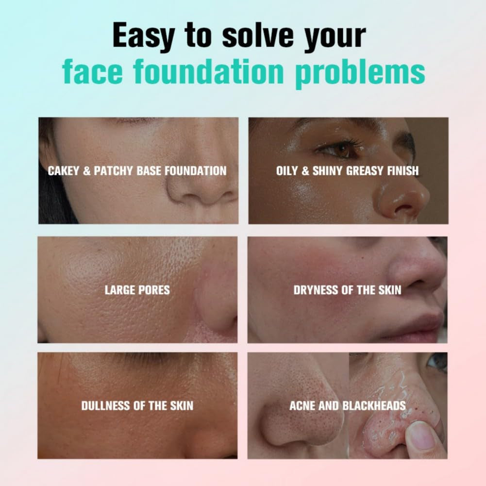 Ofanyia Hydrating Face Primer, Gel-Based Foundation Primer for Moisturizing & Locking Foundation, Smooth Fine Lines, Oil Free Effect, Brightening Skin Make up Base Matte Makeup Primer 24Ml (Pink)