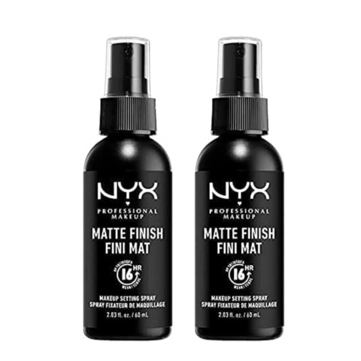NYX Professional Makeup Setting Spray, Langanhaltende Textur, Fixierendes Spray, Leichte, Vegane Formel, Matte Finish, 60 Ml