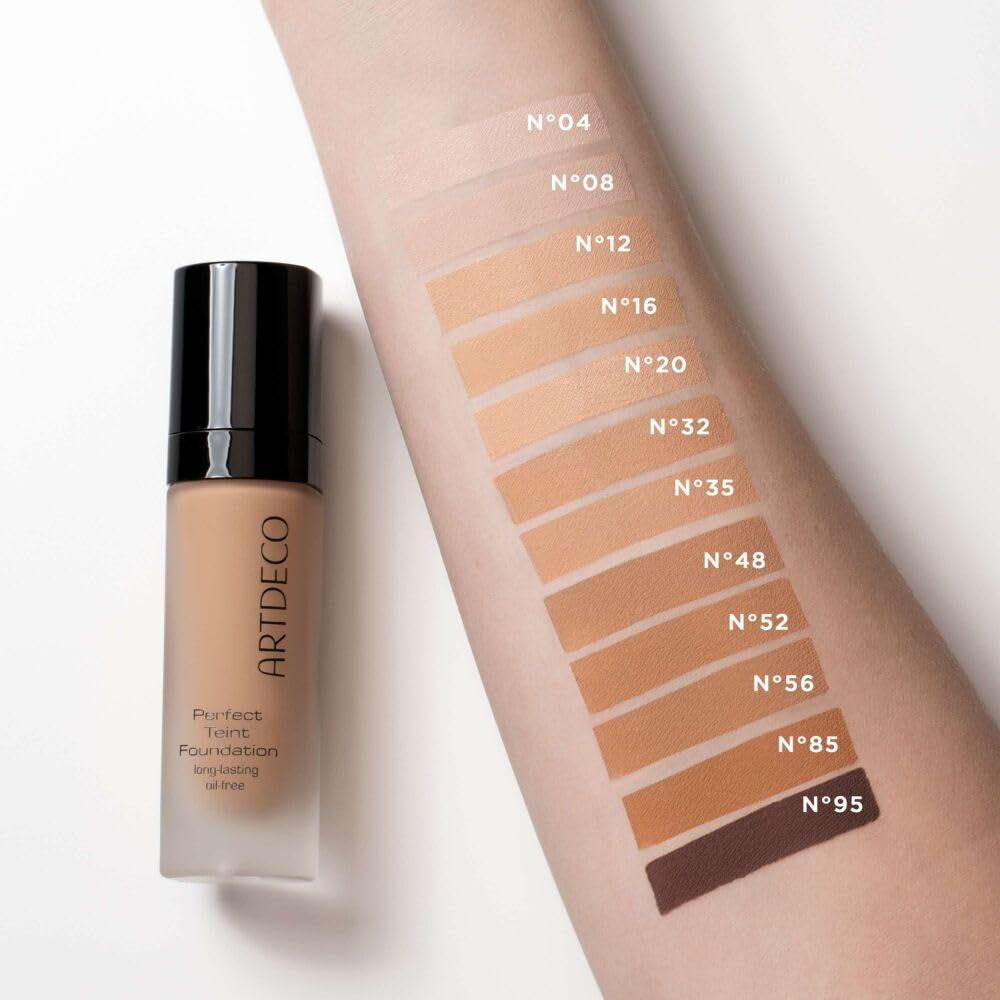 ARTDECO Perfect Teint Foundation - Langanhaltende, Flüssige Foundation Ohne Öl Und Ohne Maskeneffekt - 1 X 20 Ml