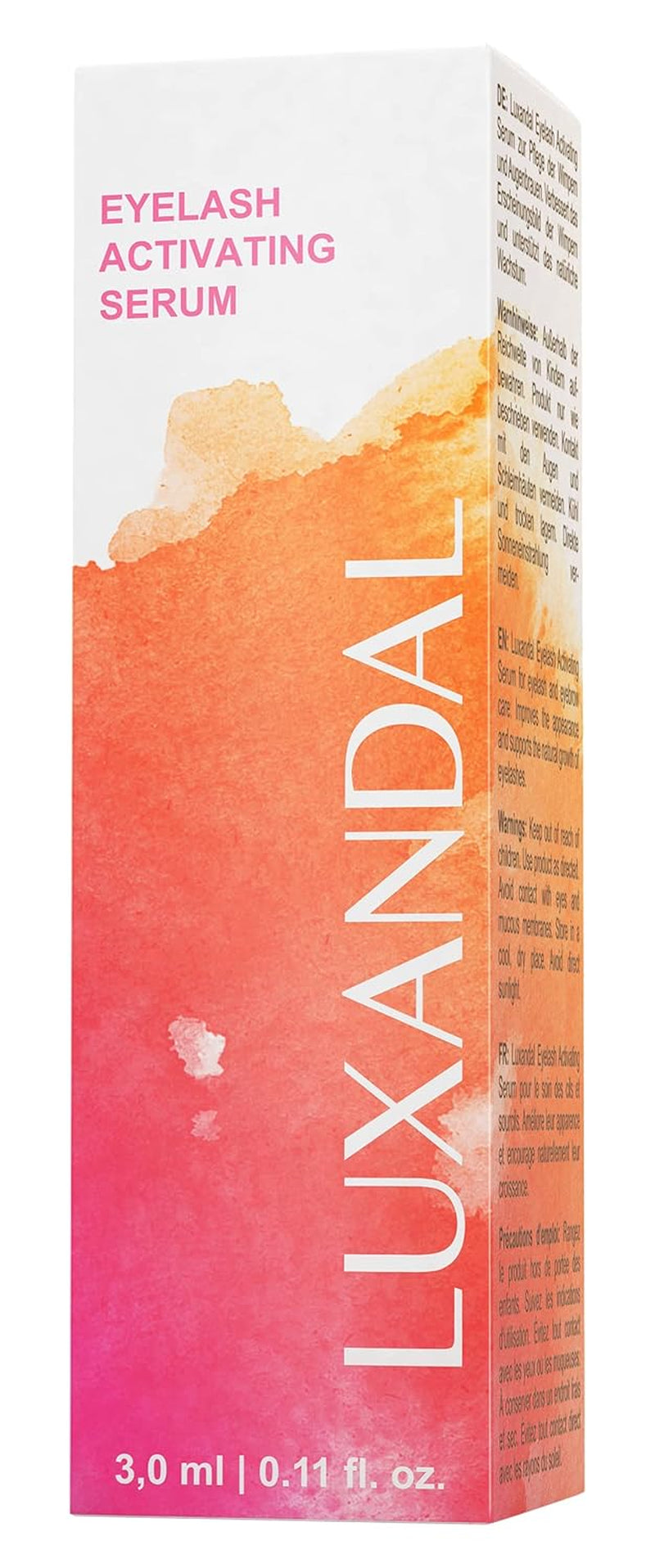 LUXANDAL Wimpernserum Für Schnelles Wachstum Von Wimpern - Profi Wimpern Serum Und Augenbrauen Serum Für Mehr Dichte Und Eine Sinnlichere, Dunklere Farbe Der Eyelashes & Brauen - Mit Biotin - 3 Ml