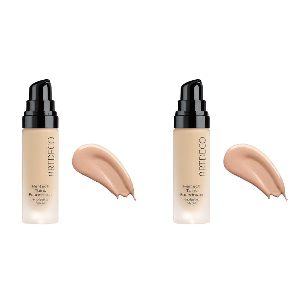 ARTDECO Perfect Teint Foundation - Langanhaltende, Flüssige Foundation Ohne Öl Und Ohne Maskeneffekt - 1 X 20 Ml