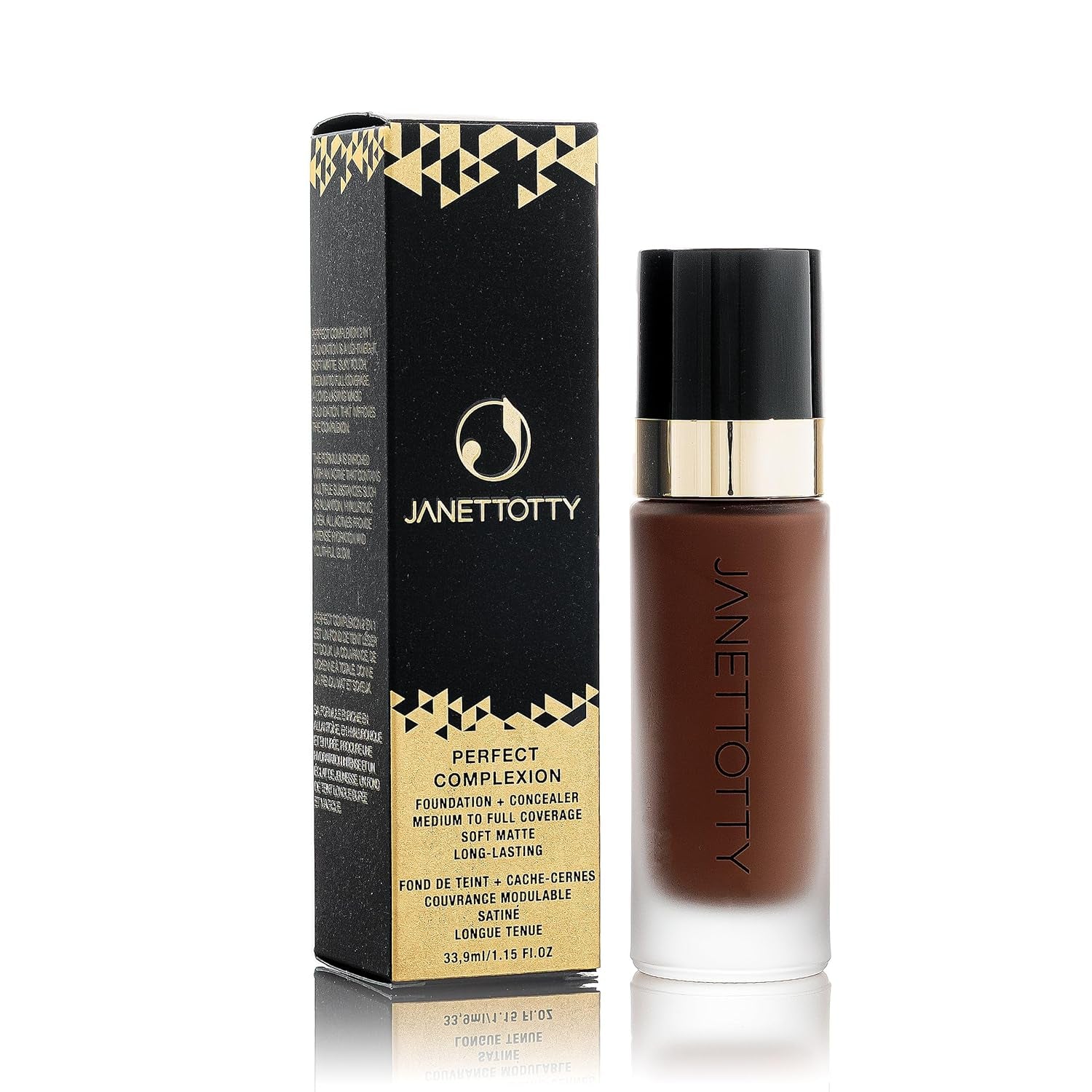 JANETTOTTY - 2 in 1 Perfect Complexion Matte Foundation + Concealer - Is Lightweight, Soft Matte, Silky Touch, Medium to Full Coverage, Long-Lasting - Vegan and Oil-Free - 33,9Ml (Sophiyat 221)