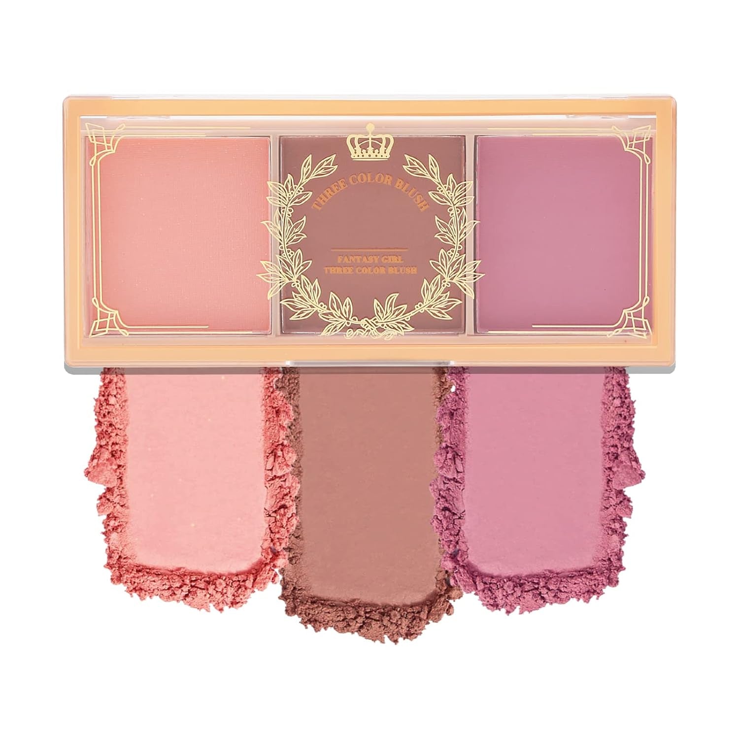 Boobeen 3 Farbe Erröten Palette, Matt Rosa Erröten, Erröten Pulver Für Wangen Make-Up, Lang Anhaltende Gesicht Schönheit Erröten, Leicht Und Glatt