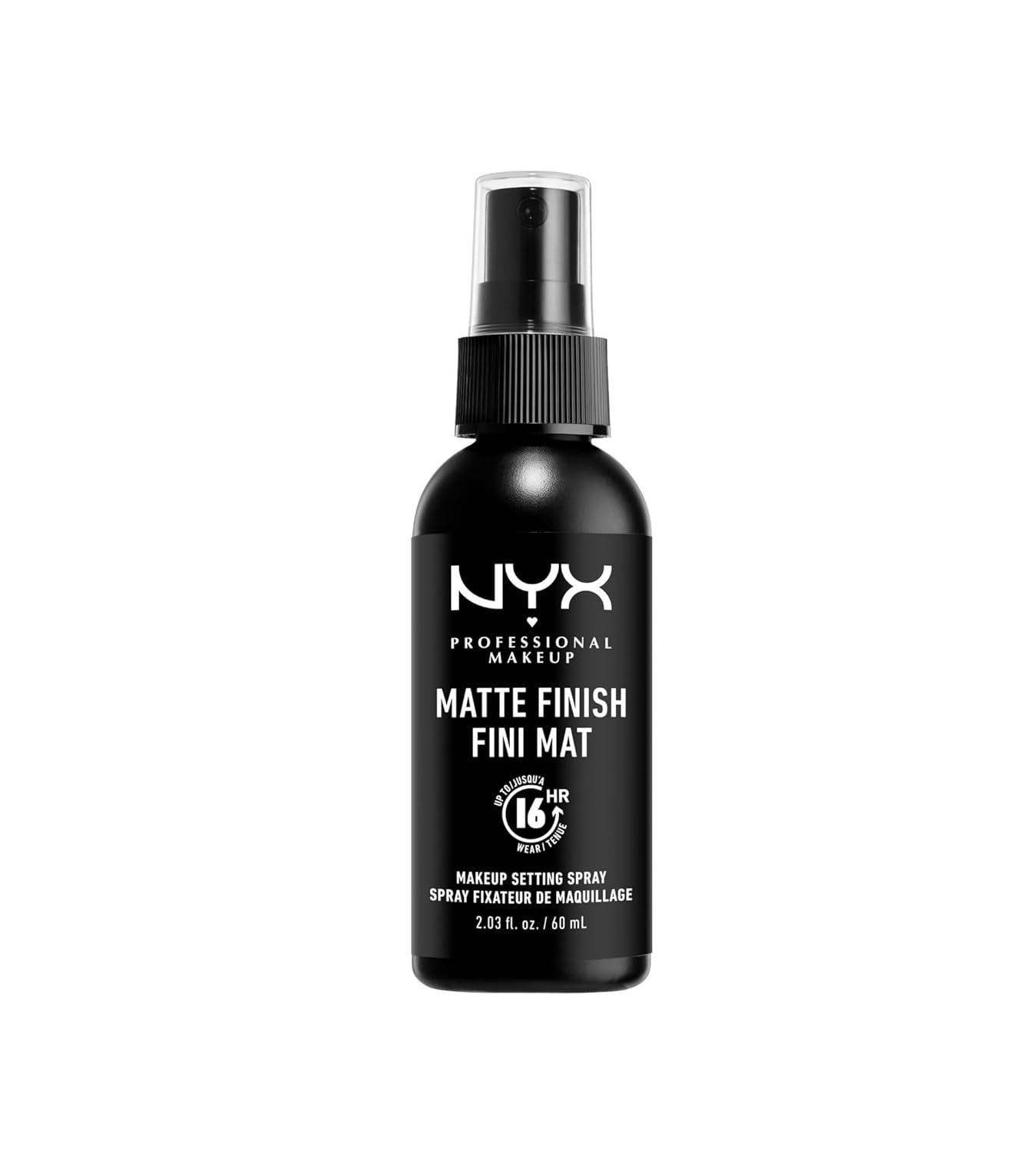 NYX Professional Makeup Setting Spray, Langanhaltende Textur, Fixierendes Spray, Leichte, Vegane Formel, Matte Finish, 60 Ml