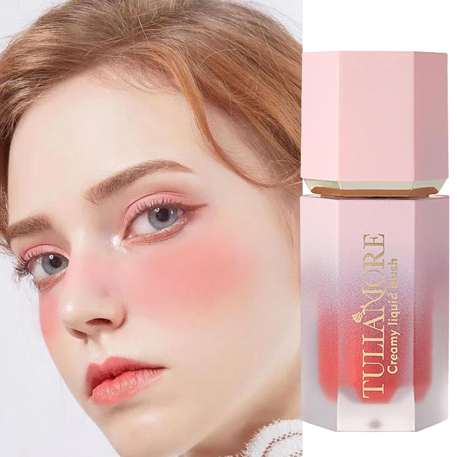 Creme-Rouge - Creme-Rouge-Make-Up Für Einen Superfeuchten, Flüssigen Rouge-Look - Creme-Gesichtsrouge, Natürliche, Wischfeste, Langanhaltende Rougecreme Für Lippen, Augen Und Wangen Ceolup
