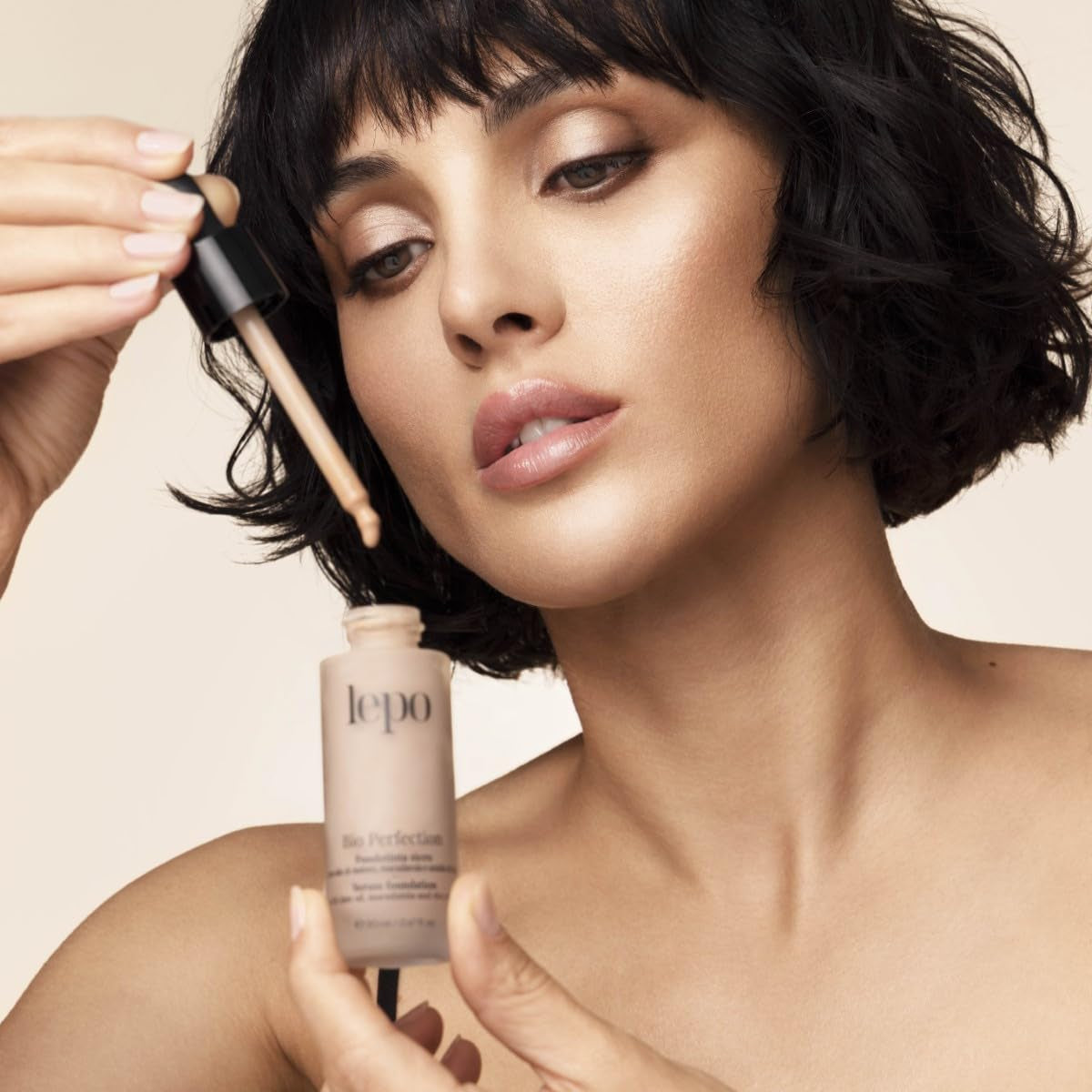LEPO | Foundation Bio Perfection Nr. 01 Nude, Für Mittlere Bis Helle Haut, Mit Dattelöl, Macadamia Und Reisstärke