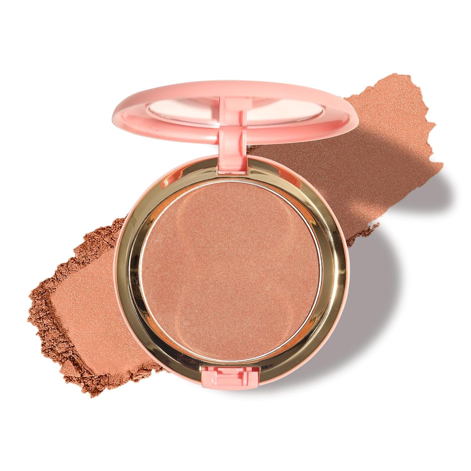 Bronzer Puder, Cremige & Hochpigmentierte Formel, Long Wearing Bronzing Powder Für Einen Sonnengeküssten Teint, Vegan & Tierversuchsfrei (Light Bronzer)