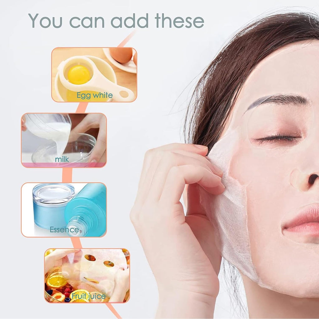 KHDULQ 100 Stücke Compress Gesichtsmaske, Papier Face Mask, Individuelles Paket Masken Beauty, DIY Komprimierte Tuchmasken Gesicht, Komprimierte Sheet Mask, Für Gesichtspflege