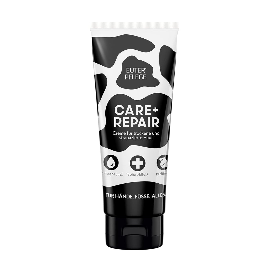 EUTERPFLEGE Care + Repair Creme, 200Ml, Intensive Pflege Für Trockene Haut, Feuchtigkeitscreme Für Hand Und Körper, Parfümfrei, Allergiker Geeignet
