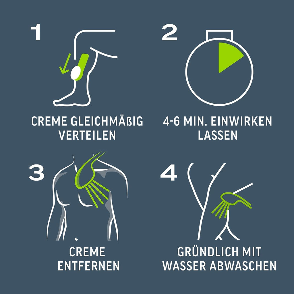 Veet Men Dusch-Haarentfernungscreme 3Er Pack Für Oberkörper & Beine - Enthaarungscreme Für Männer, Für Normale Haut - 3 X 150 Ml Inkl. Schwamm