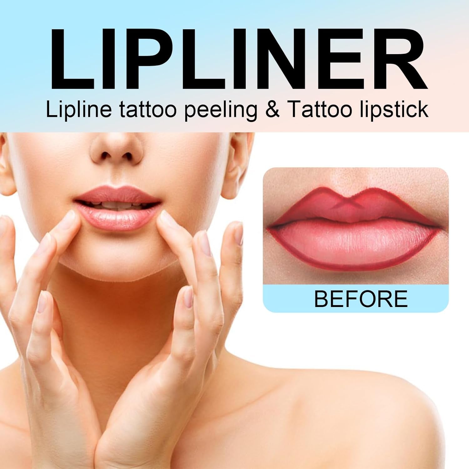 Flüssiger Lipliner, Wasserfester Abnehmbarer Lipliner, Langhaftender Lippenkonturenstift, Plump Lip Lines Lip Liner, Konturiert Die Lippenform, Ist Wasserfest Und Verwischt Nicht (Hellbraun)