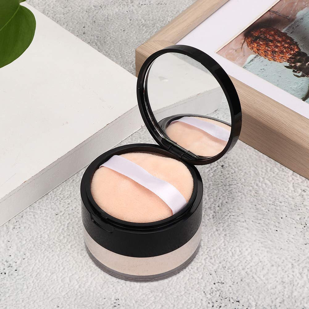 Soft Mat Loose Powder, Transparentes Fixing Powder Für Ein Mattes Finish, Loose Powder Oil Control Langlebiges Feuchtigkeitsspendendes Make-Up-Abbindepulver(01# Natürliche Farbe)