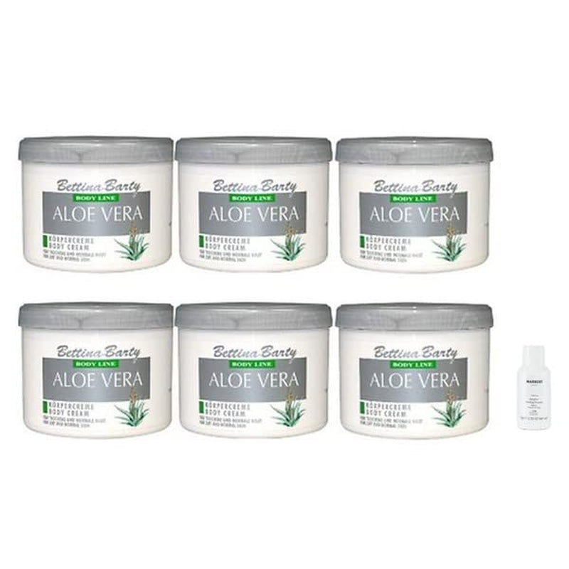 Bettina Barty Aloe Vera Körpercreme 6X500 Ml + Marbert Enzym Peeling Powder 10 G Gratis