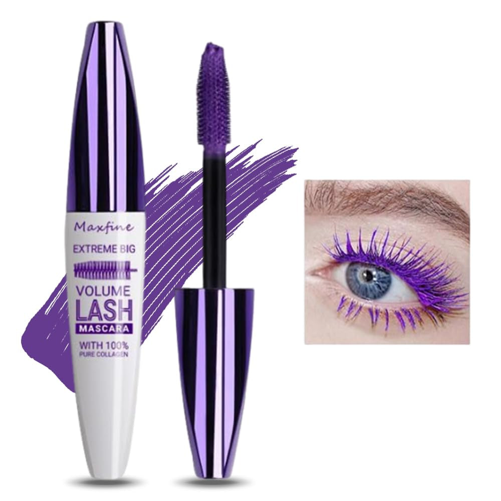 5D Brown Mascara Wimperntusche, Volumen-Effekt Wimpernverlängerung Mascara, Wasserfest Und Langanhaltend Mit Präziser Definition, Waterproof Eye Lashes Mascara Thick Curling Mascara #2 Brown