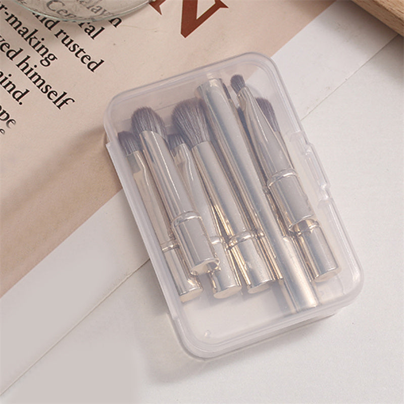 6-teiliges Mini-Reise Make-up Pinsel Set mit Box - Tragbar & Kompakt