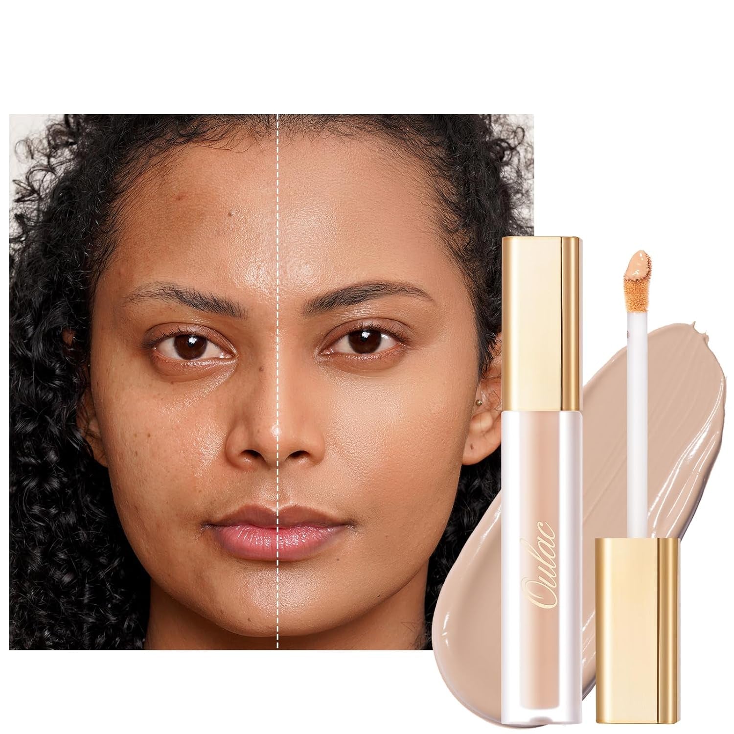 Oulac Concealer Für Gesicht Und Augenringe, Langanhaltender Abdeckstift Kosmetik, Concealer Augenringe Mit Hyaluronic Acid, Farbcode: N2 Buff, 3.8Ml