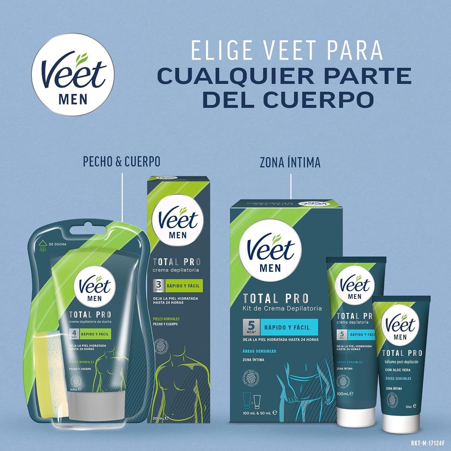 Veet Men Intim-Haarentfernungs-Set - Enthaarungscreme Für Den Intimbereich, Für Männer - 100 Ml Tube & 50 Ml Pflegebalsam