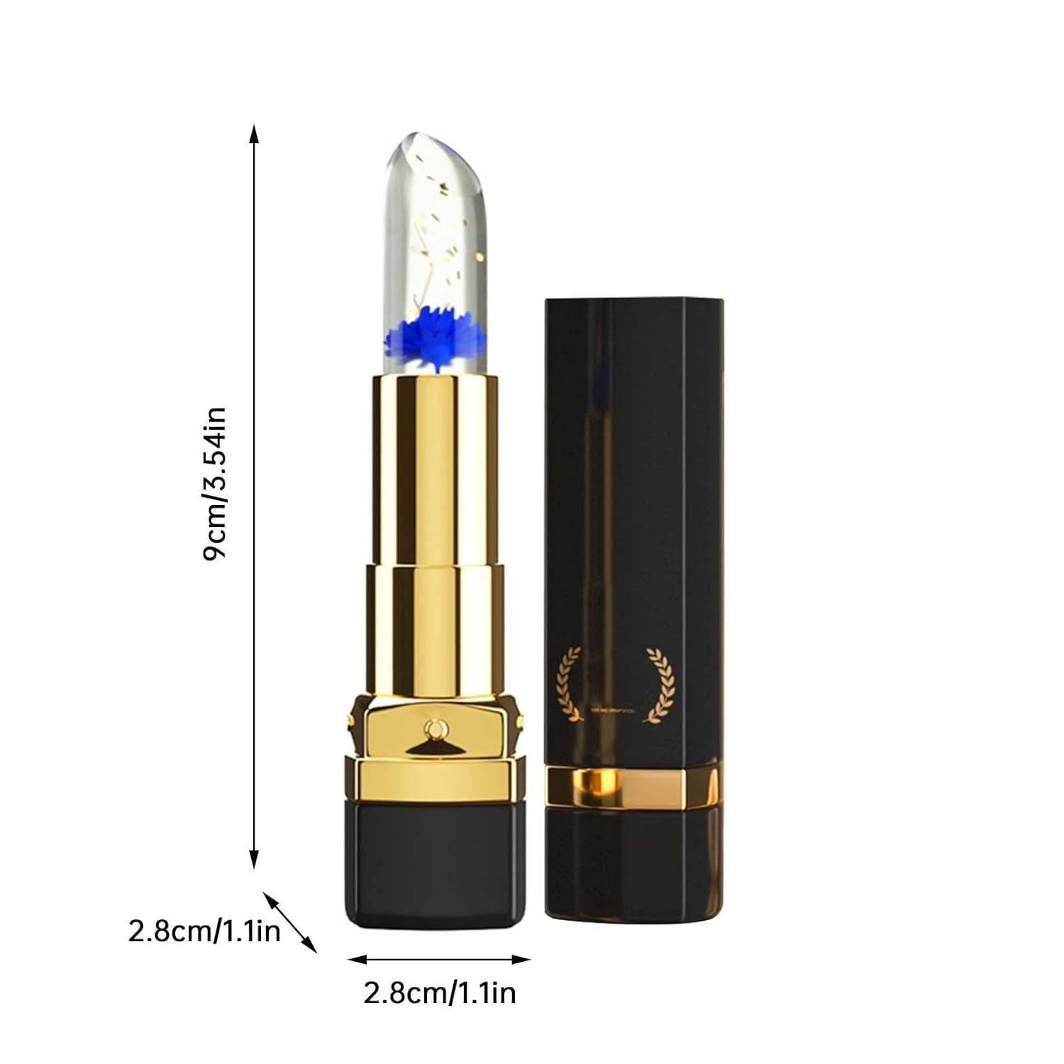 Unwiderstehliche Lippen Crystal Flower Jelly Lipstick Langanhaltender Nahrhafter Lippenbalsam Lippen Feuchtigkeitscreme Temperatur Farbwechsel Lipgloss