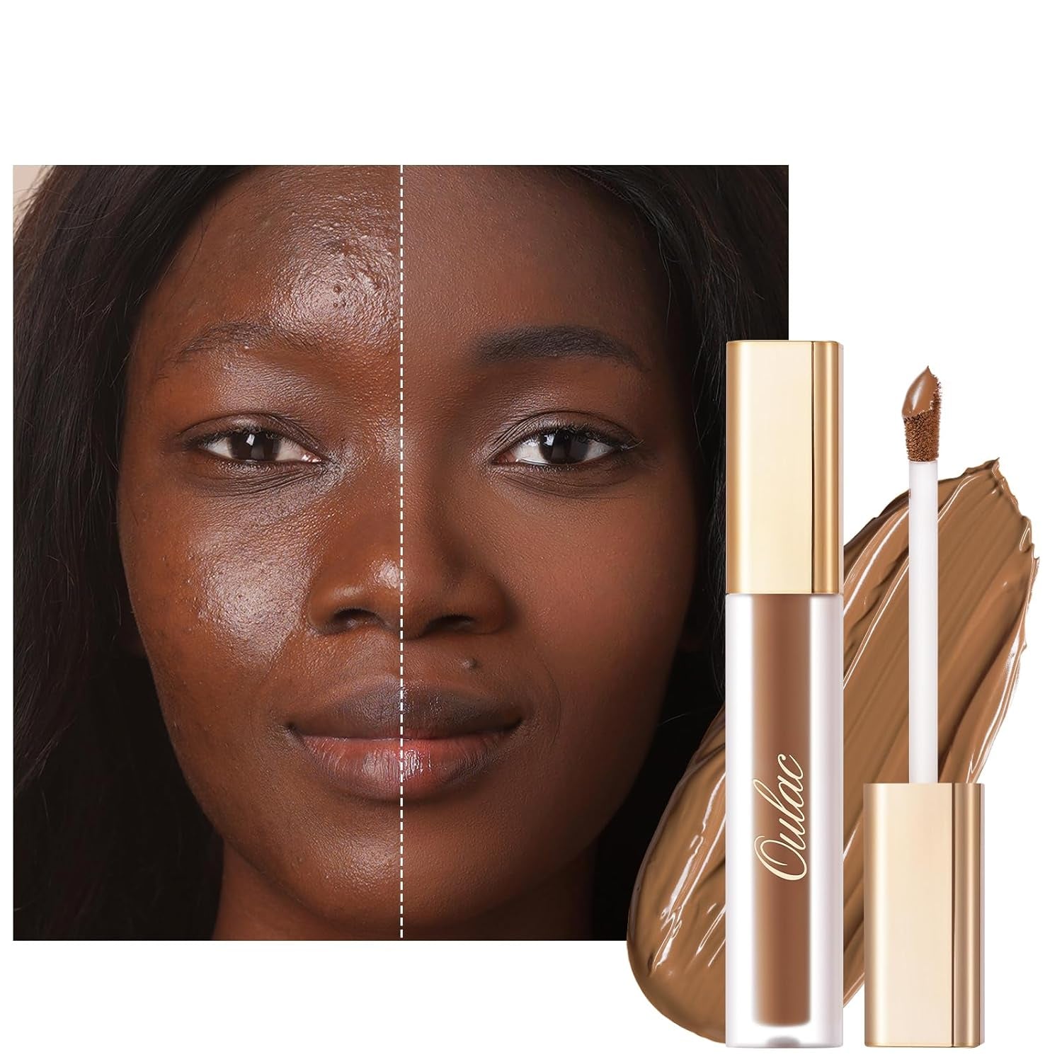 Oulac Concealer Für Gesicht Und Augenringe, Langanhaltender Abdeckstift Kosmetik, Concealer Augenringe Mit Hyaluronic Acid, Farbcode: N2 Buff, 3.8Ml