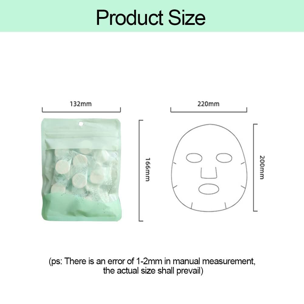 Gesichtsmaske DIY Komprimierte Einweg Papier Maske, DIY Komprimierte Gesichtsmaske, Baumwolle Gesichtsmaske Blatt Maske, Für Schönheit Zur Gesichtspflege, 20PCS
