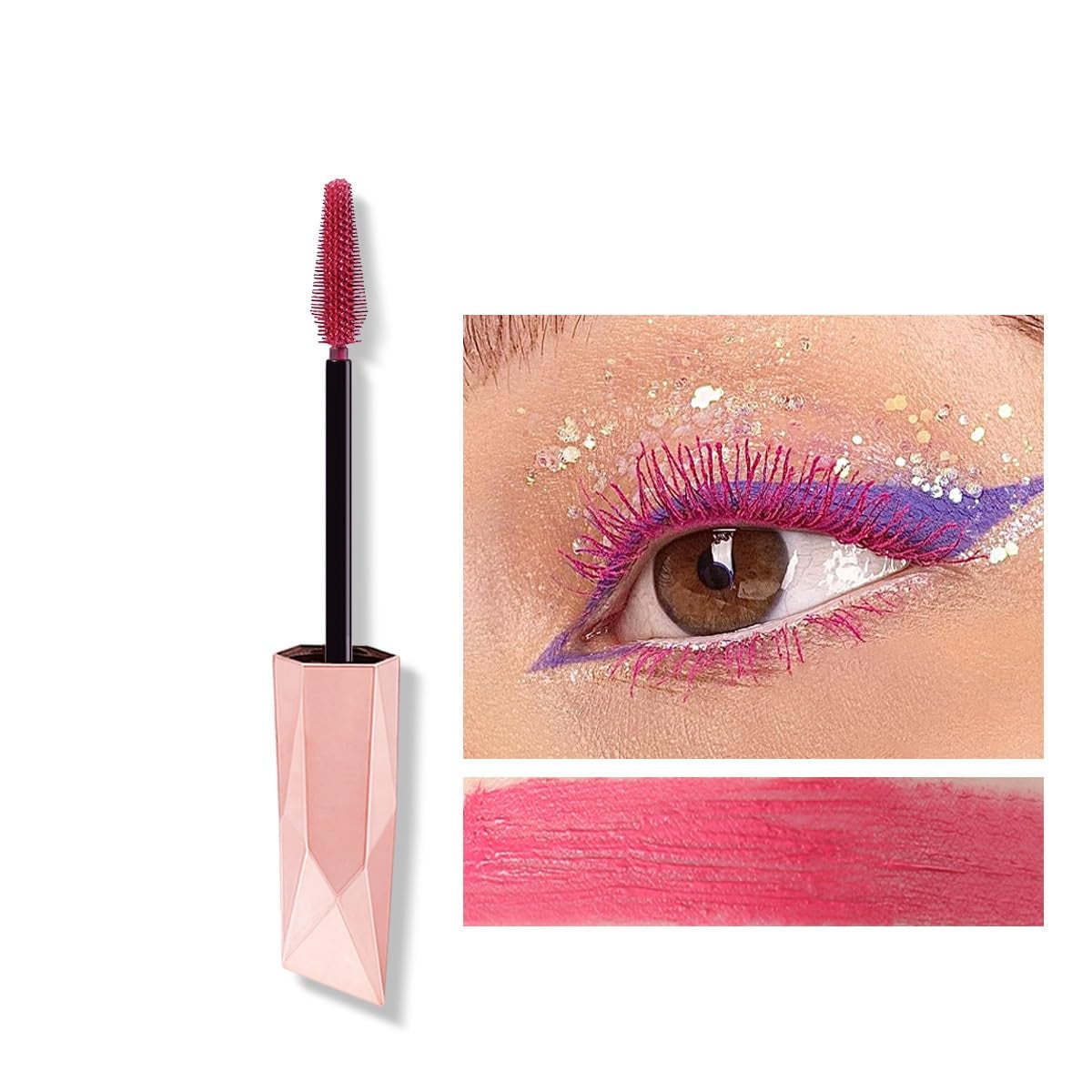 5D Brown Mascara Wimperntusche, Volumen-Effekt Wimpernverlängerung Mascara, Wasserfest Und Langanhaltend Mit Präziser Definition, Waterproof Eye Lashes Mascara Thick Curling Mascara #2 Brown