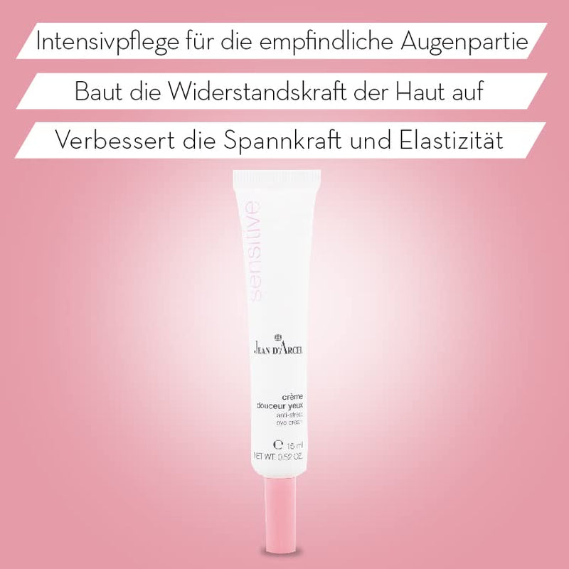 JEAN D'ARCEL SENSITIVE Crème Douceur Yeux - Beruhigende Augencreme Für Die Gestresste, Irritierte Augenpartie - 15Ml