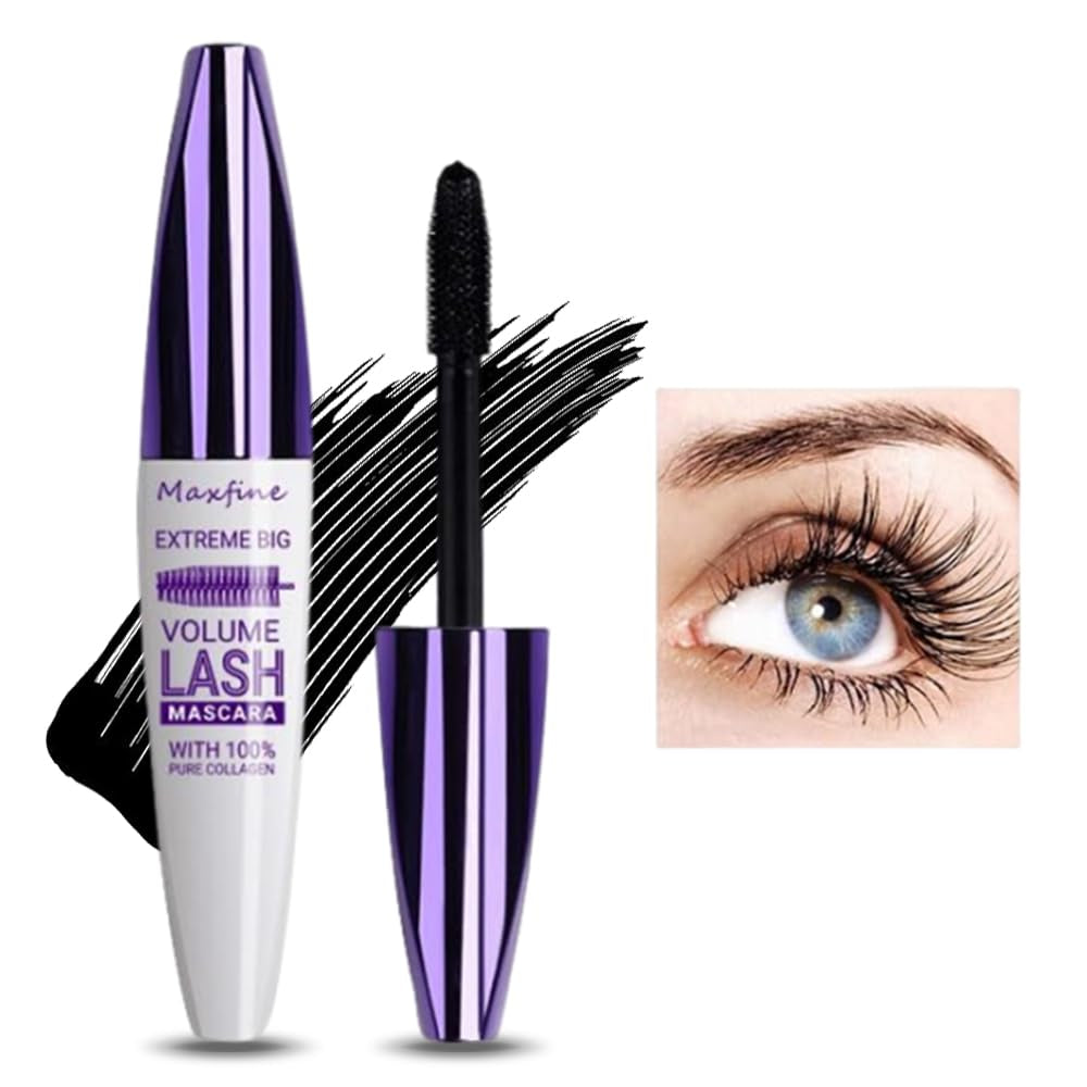 5D Brown Mascara Wimperntusche, Volumen-Effekt Wimpernverlängerung Mascara, Wasserfest Und Langanhaltend Mit Präziser Definition, Waterproof Eye Lashes Mascara Thick Curling Mascara #2 Brown