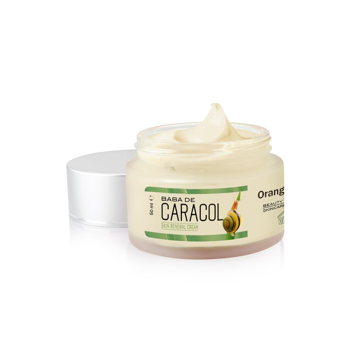 Orange Care Baba De Caracol Gesichtscreme Mit Schneckenschleim, Allantoin, Glykolsäure, Kollagen, Elastin, Schneckencreme - Schneckengel - Heilung & Weniger Akne, Narben, Anti-Aging (1)