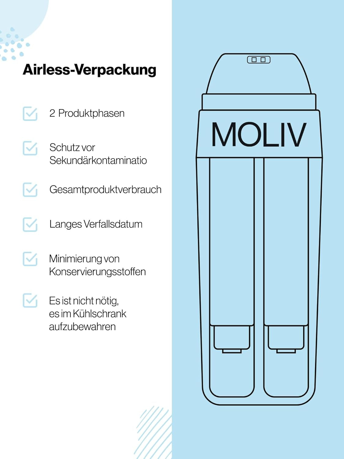 MOLIV Regenerierende Gesichtscreme, Feuchtigkeitsspendende Gesichtscreme, Nährende Gesichtscreme, Anti-Aging Gesichtscreme Mit Lebenden Probiotika (Feuchtigkeitsspendend)