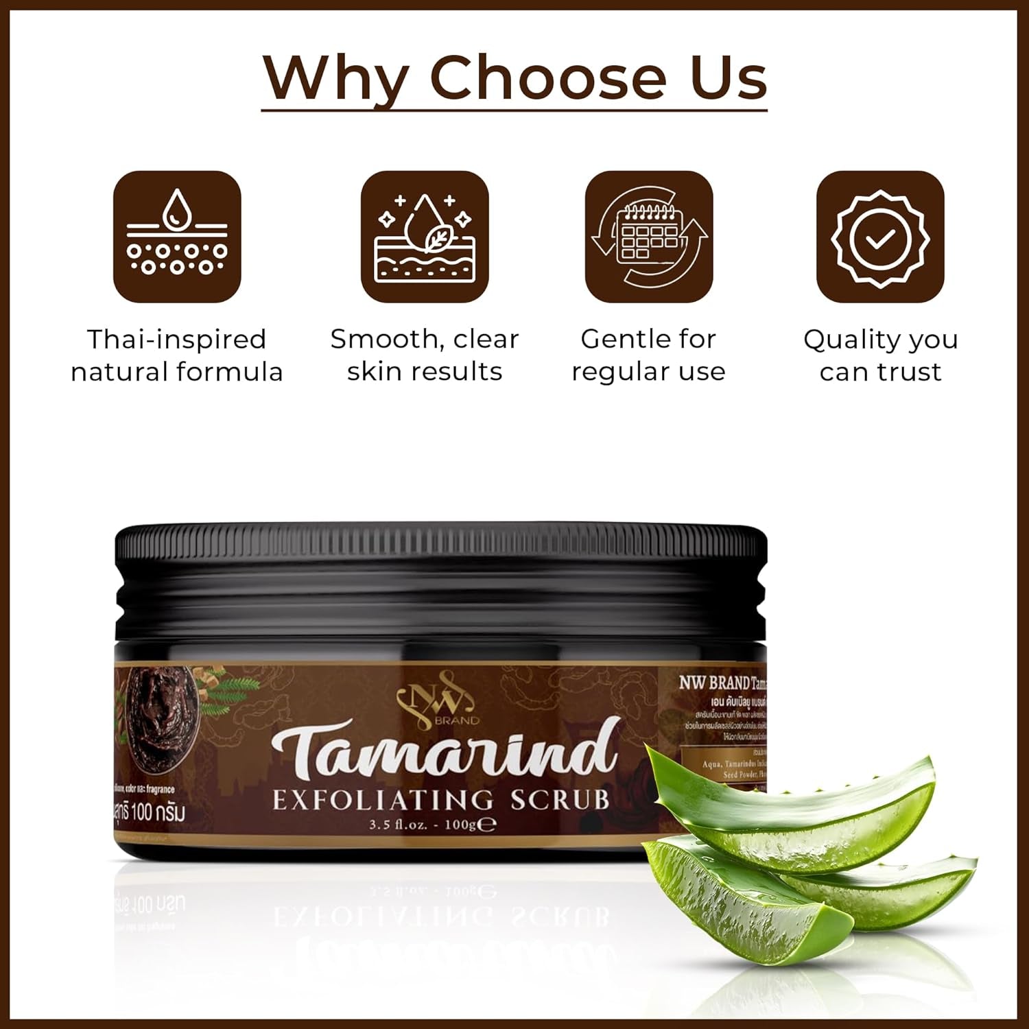 NW Gesichtspeeling,Natur Peeling,Vegan Peeling,Tamarind Exfoliating Scrub Für Das Gesicht Und Den Körper.Kann Sowohl Von Frauen Als Auch Von Männern Verwendet Werden.