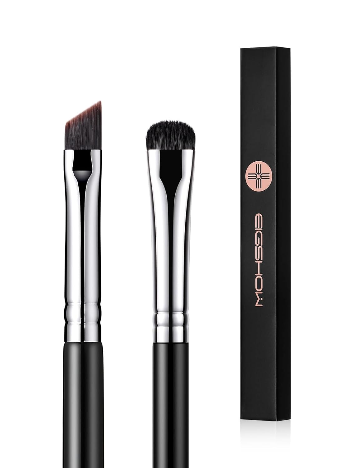 EIGSHOW Eyeliner-Pinsel, Fein Abgewinkelt, Profi-Präzisions-Pinsel, Ultradünn, Abgeschrägt, Flacher Winkel, Premium-Qualität, Zum Auftragen Von Gelpuder, Flüssiger Creme (Blau)