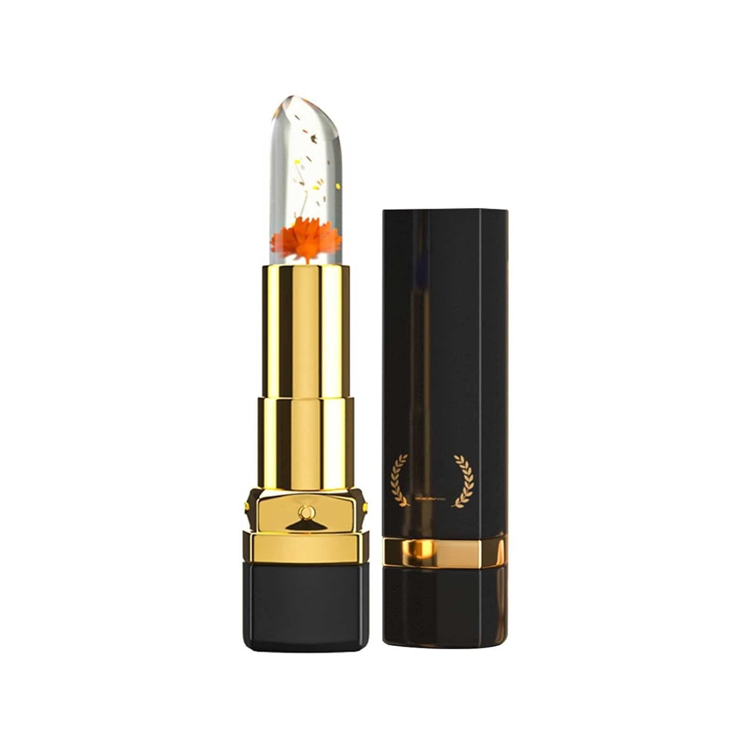 Unwiderstehliche Lippen Crystal Flower Jelly Lipstick Langanhaltender Nahrhafter Lippenbalsam Lippen Feuchtigkeitscreme Temperatur Farbwechsel Lipgloss