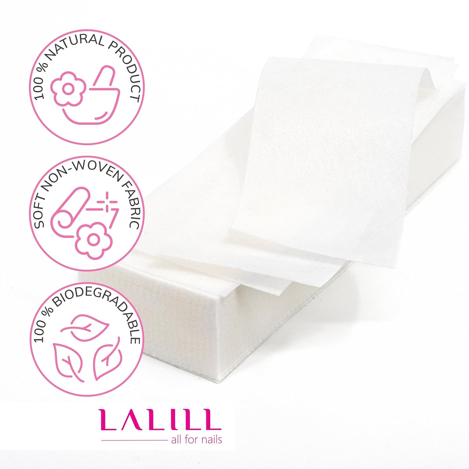 LALILL Vliesstreifen 100 Stück Für Wachs - Vlies Streifen Für Die Haarentfernung Mit Warmwachs Sugaring Paste Beine Achsel Arme Intimbereiche Körper Gesichthaarenfernung Wachsstreifen - Wax Waxing