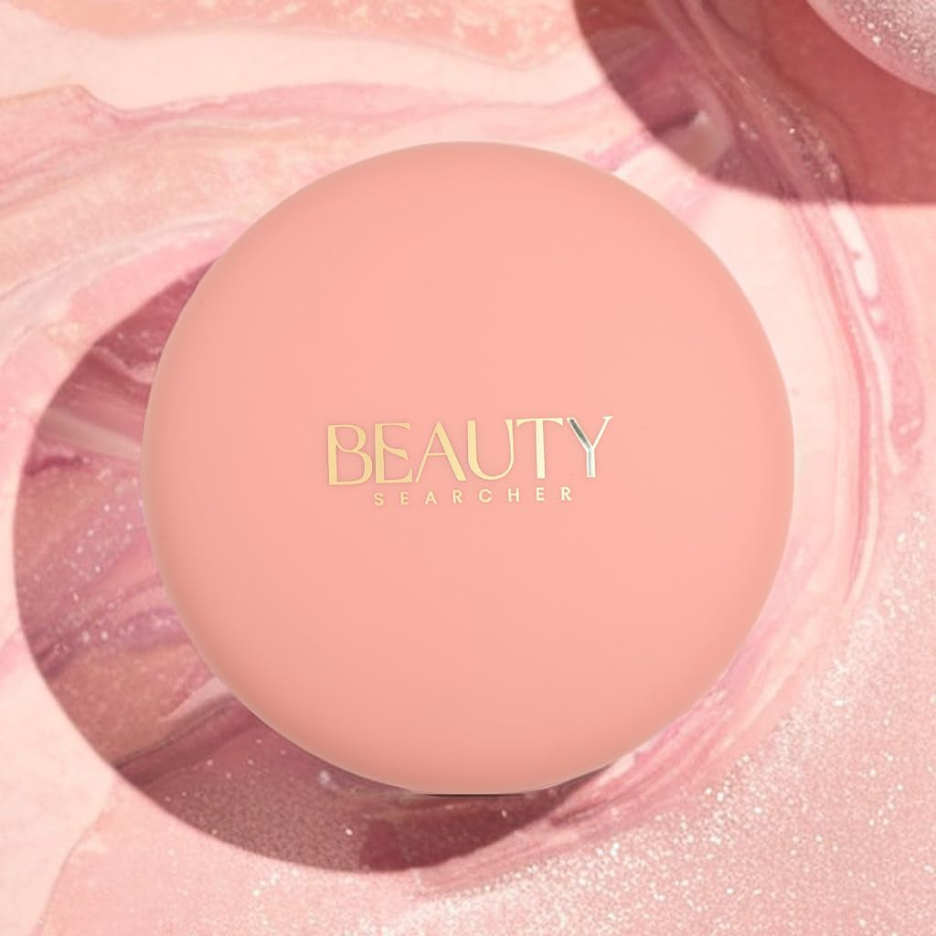 Beauty Searcher Schimmernder Bronzer Puder, Natürliches Sonnengeküsstes Finish, Kontur Highlighter Bronzer Blush Puder, Soft Touch Textur, Vegane Formel Gesichts Makeup Kompakt (Sunset Bronzer)