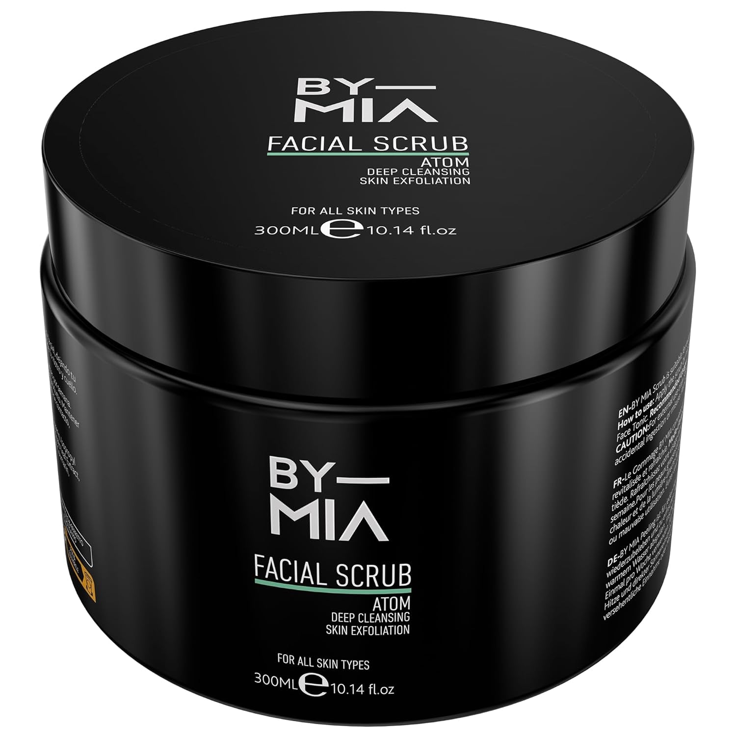 BY MIA Gesichts- Und Körperpeeling Atom 300Ml | Avocado-, Zitrus- Und Vanilleduft | Tiefenreinigung & Hautpeeling | Feuchtigkeitsspendende Wirkung Für Alle Hauttypen Hauterneuerung