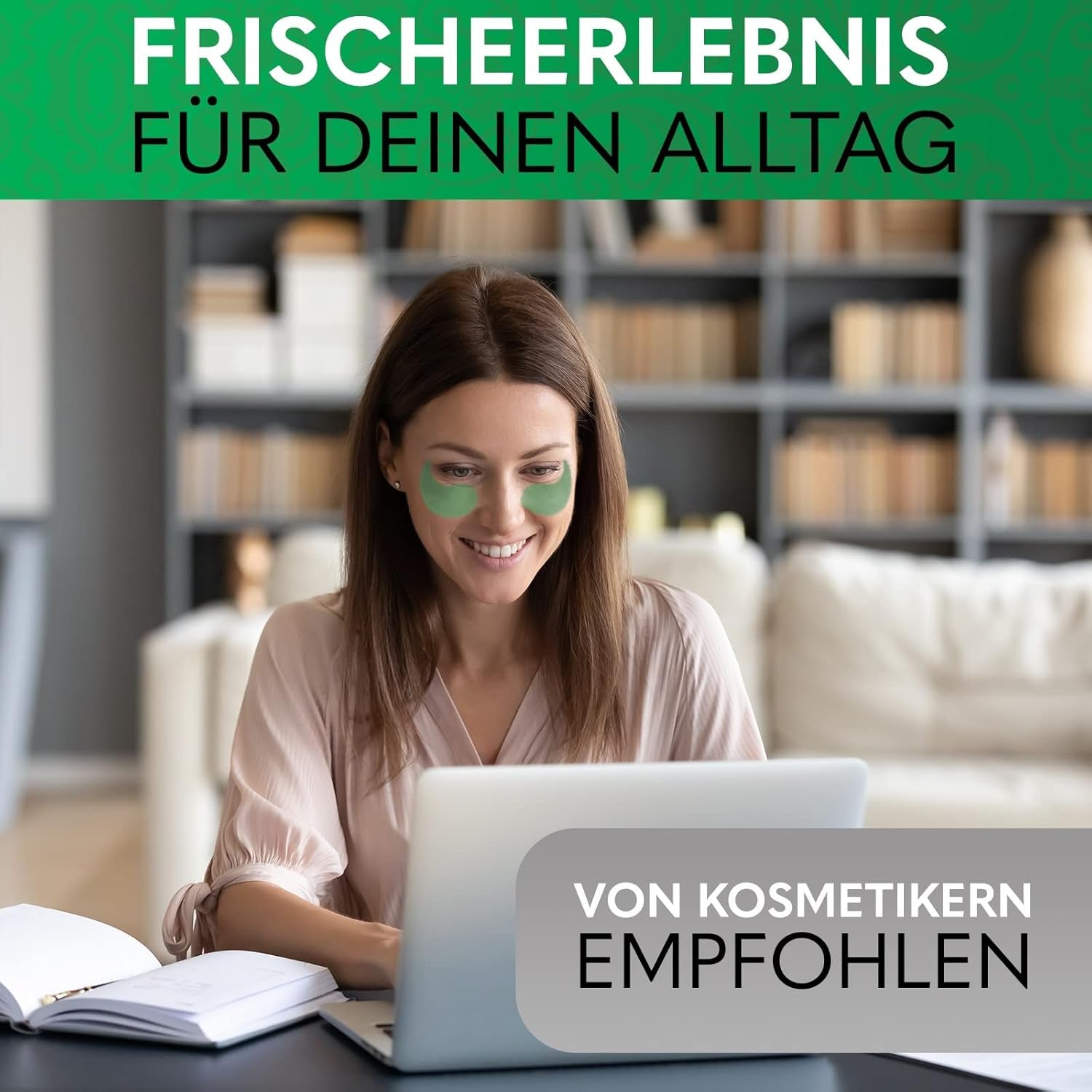 Korean Skincare 60 Stück Algen Augenpads | Gegen Augenringe & Falten, Augenmaske Mit Kollagen & Hyaluron, Gesichtspflege Gegen Tränensäcke, Feuchtigkeitsspendende Augenpflege Pads by Saborando