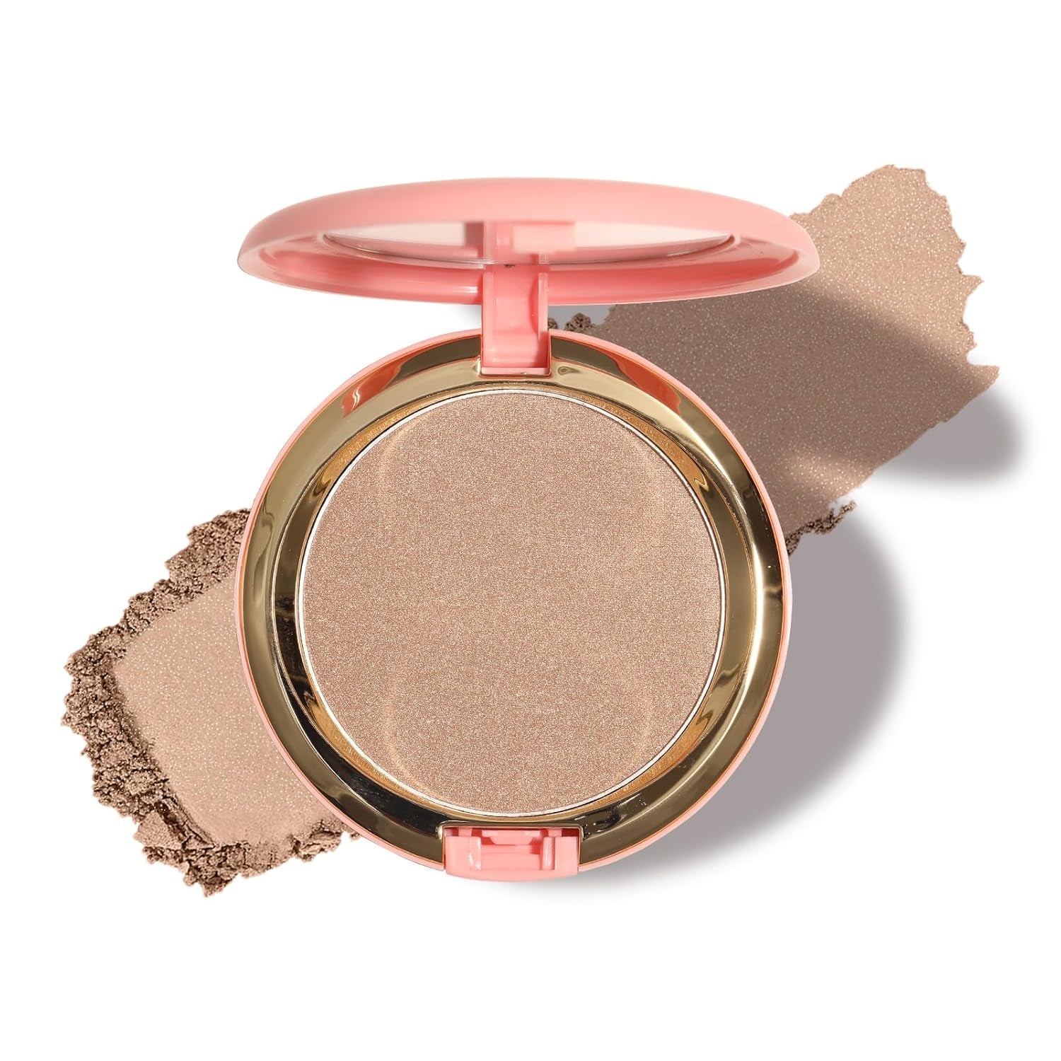 Bronzer Puder, Cremige & Hochpigmentierte Formel, Long Wearing Bronzing Powder Für Einen Sonnengeküssten Teint, Vegan & Tierversuchsfrei (Light Bronzer)