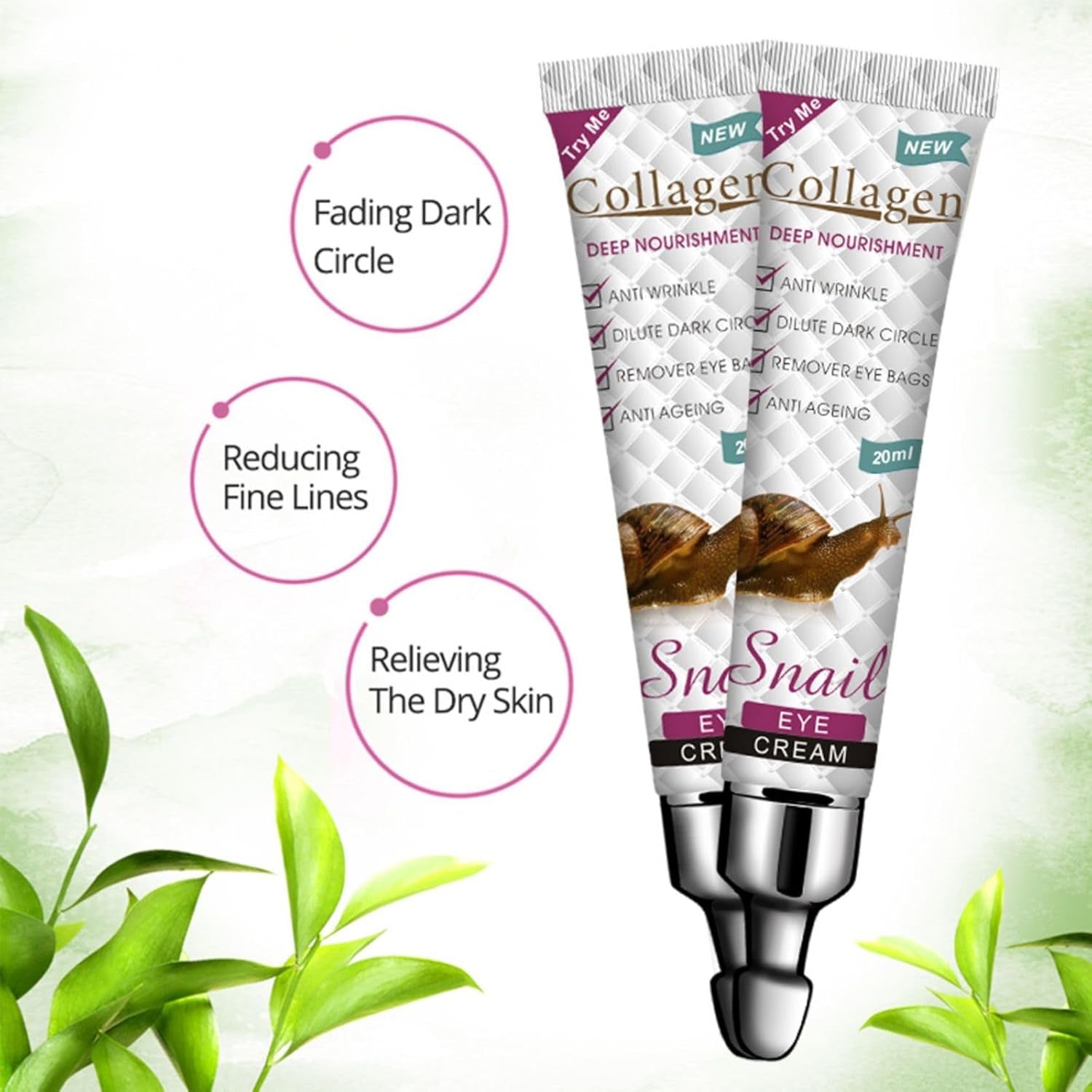 Augencreme Gegen Falten,Anti-Aging-Augencreme,Reduziert Wirksam Augenfältchen,Wirkt Gegen Augenschatten Und Schwellungen,Augencreme Für Männer Und Frauen,20Ml