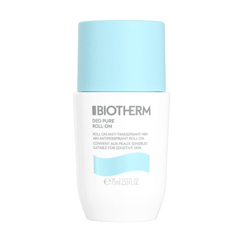 Biotherm Deo Pure Roll-On, 48 H Anti-Transpirant, Wirksamer Schutz Vor Schweißgeruch, Für Empfindliche Haut Und Alle Hauttypen, Wirkt Pflegend Und Beruhigend, 75 Ml