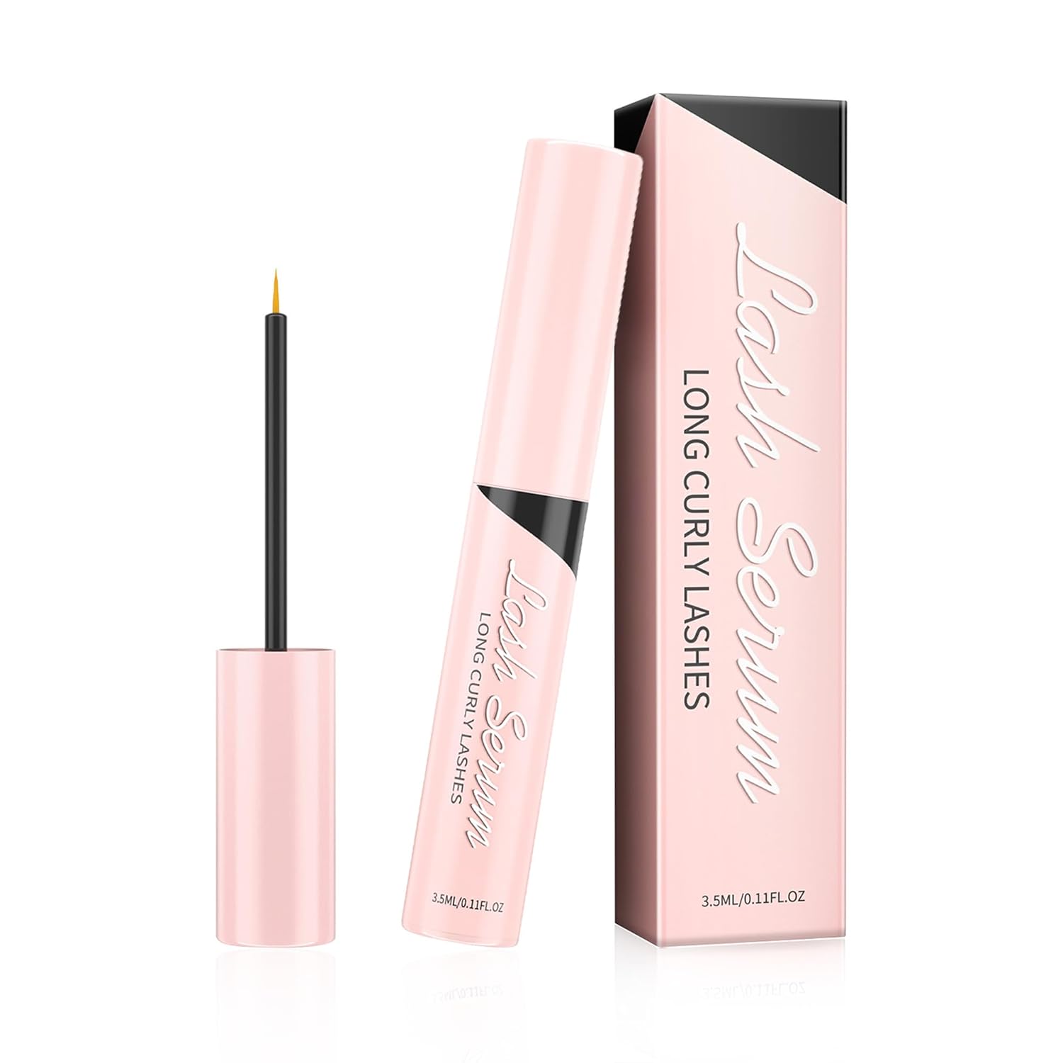 Wimpernserum Ohne Hormone Natürliches Lash Serum Wimpernwachstumsserum Für Intensiv Lange & Dichte Wimpern Schnelleres Wimpernwachstum Pflegendes Vollere Und Längere Wimpern (1 Stück Schwarz)