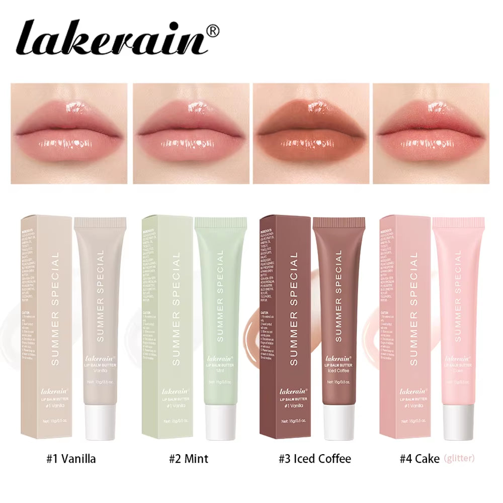 4Pcs Lip Balm Deep Moisturizing Lip Glaze Smoothing Lip Lines Long-Lasting Nourishment Daily Lip Care Lip Balm