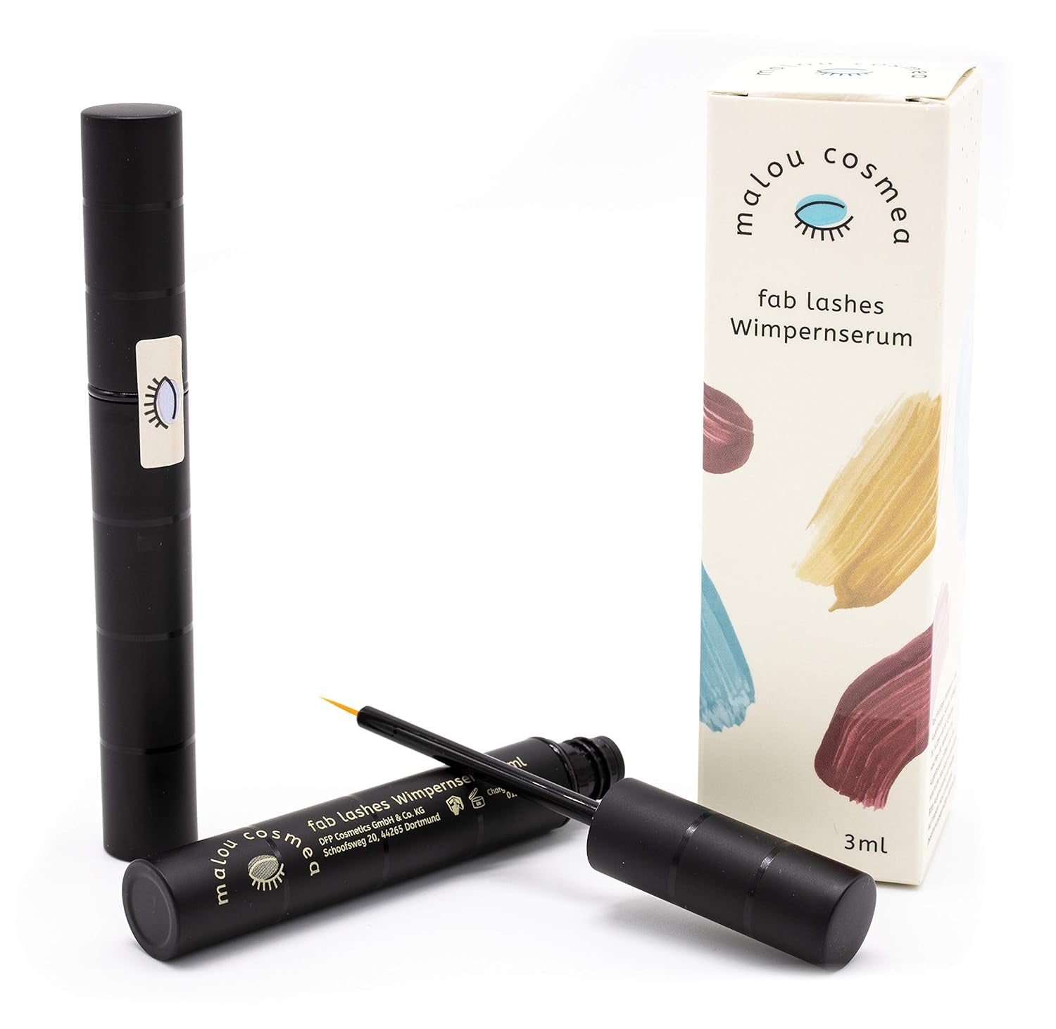 Doppelpack Fab Lashes Wimpernserum Und Augenbrauenserum I Vegan & Hormonfrei I Made in Germany, (2 X 3Ml) by Malou Cosmea