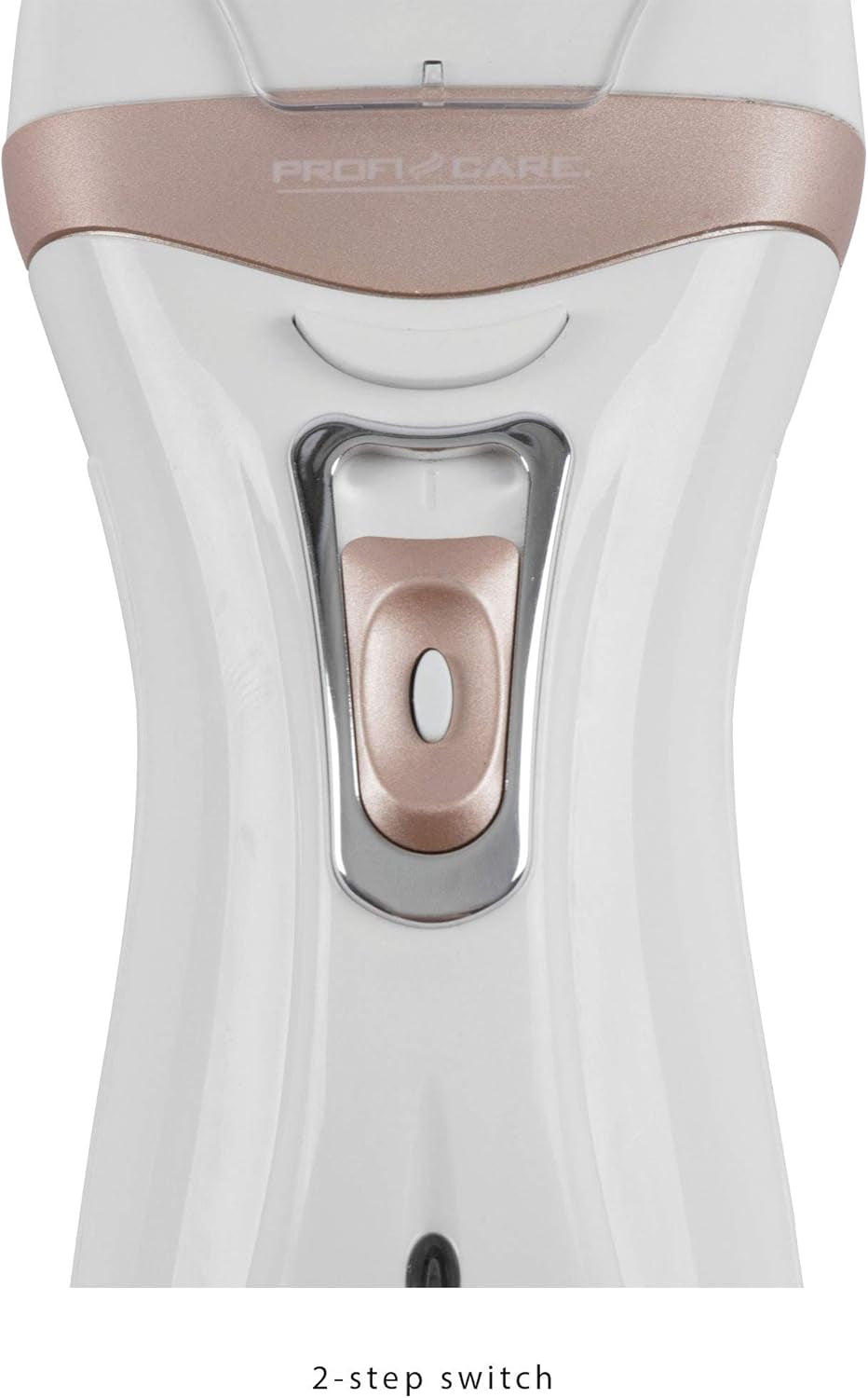 Proficare Epilierer PC-LBS 3002 3In1, Lady Shaver Und Hornhautentferner in Einem, Akkubetrieben, Mit Praktischer Aufbewahrungstasche, Weiß-Champagner